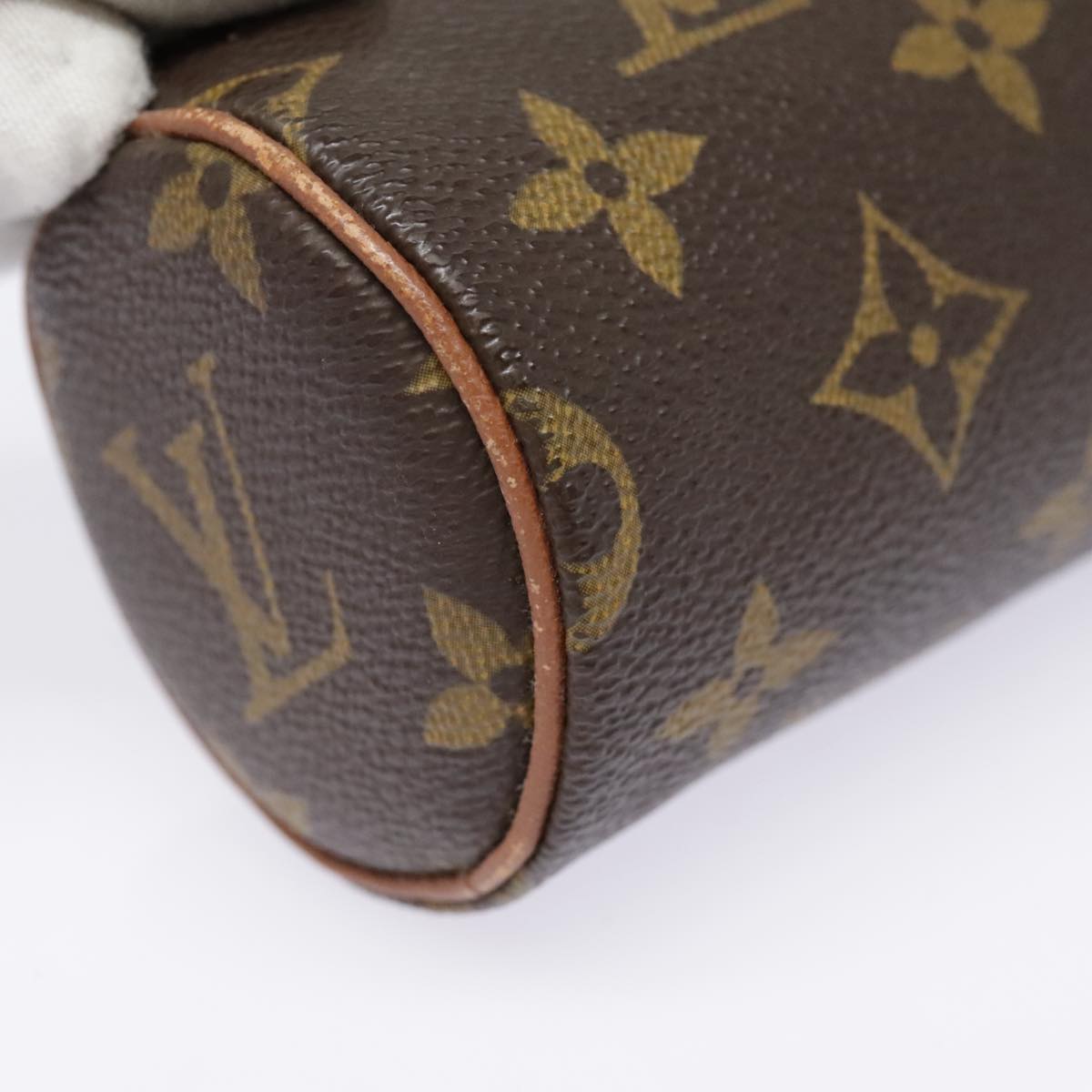 LOUIS VUITTON Monogram Papillon Pouch LV Auth 91381