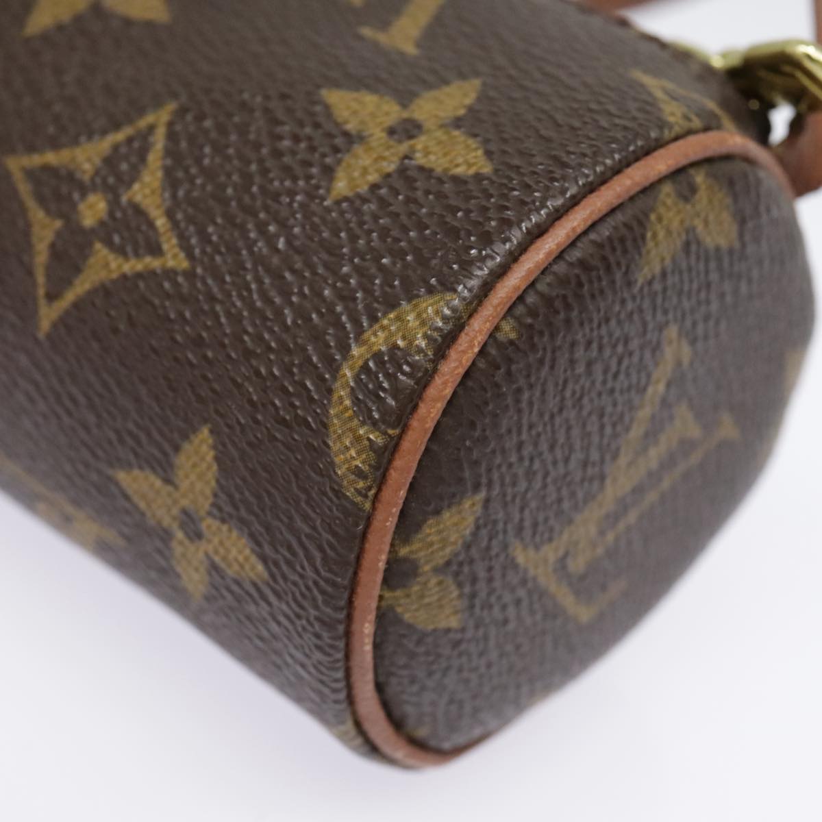 LOUIS VUITTON Monogram Papillon Pouch LV Auth 91381