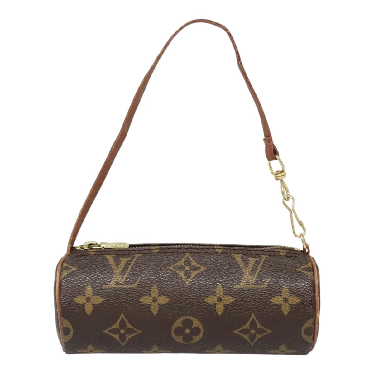 LOUIS VUITTON Monogram Papillon Pouch LV Auth 91381