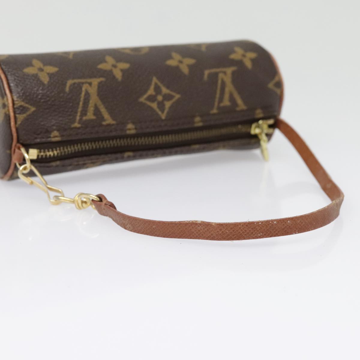 LOUIS VUITTON Monogram Papillon Pouch LV Auth 91381