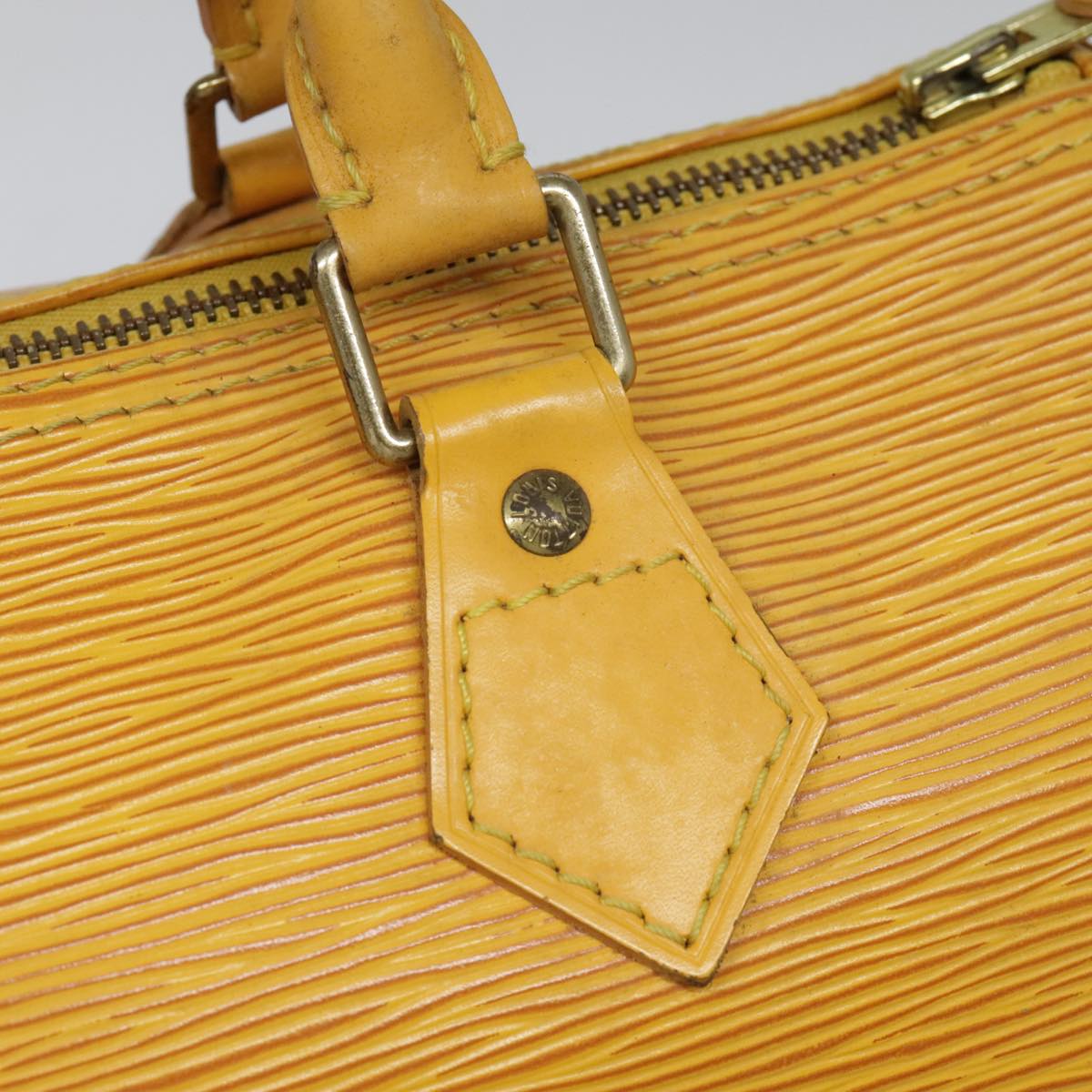 LOUIS VUITTON Epi Speedy 25 Hand Bag Tassili Yellow M43019 LV Auth 91415