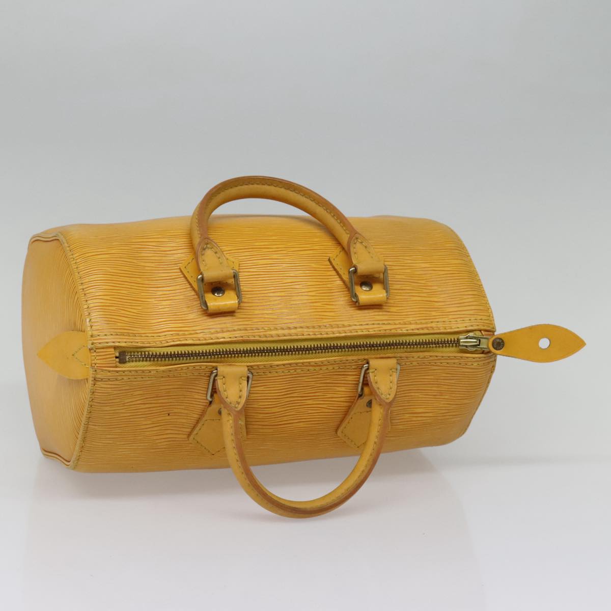 LOUIS VUITTON Epi Speedy 25 Hand Bag Tassili Yellow M43019 LV Auth 91415