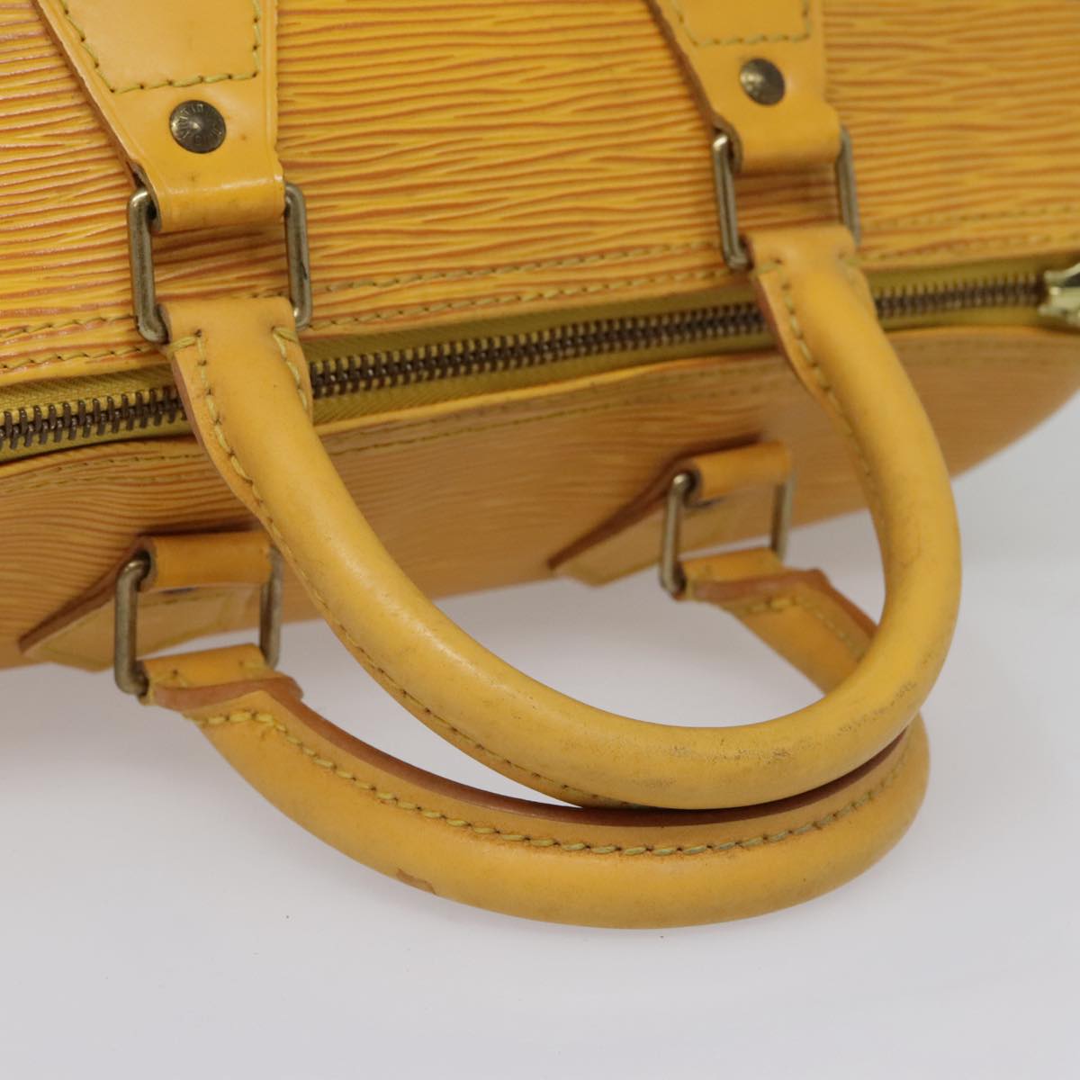 LOUIS VUITTON Epi Speedy 25 Hand Bag Tassili Yellow M43019 LV Auth 91415