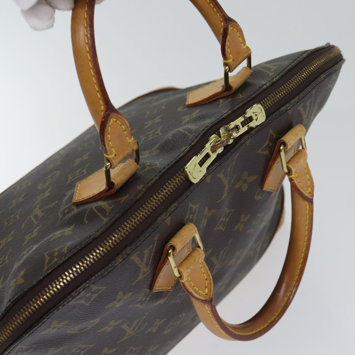 LOUIS VUITTON Monogram Alma Hand Bag M51130 LV Auth 91421