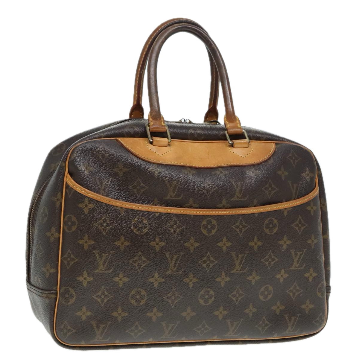 LOUIS VUITTON Monogram Deauville Hand Bag M47270 LV Auth 91432