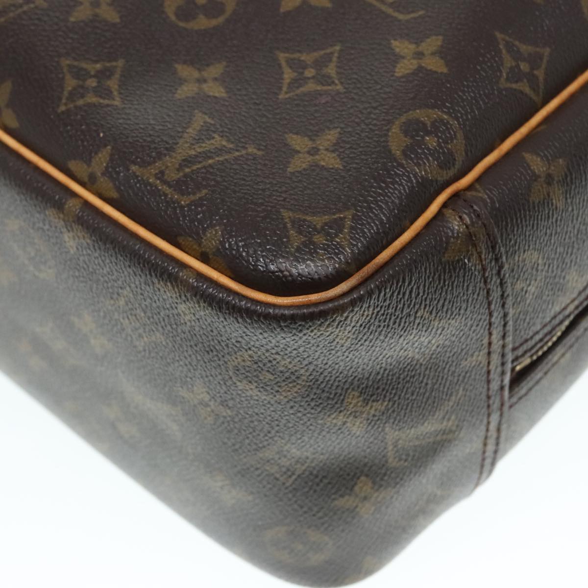 LOUIS VUITTON Monogram Deauville Hand Bag M47270 LV Auth 91432