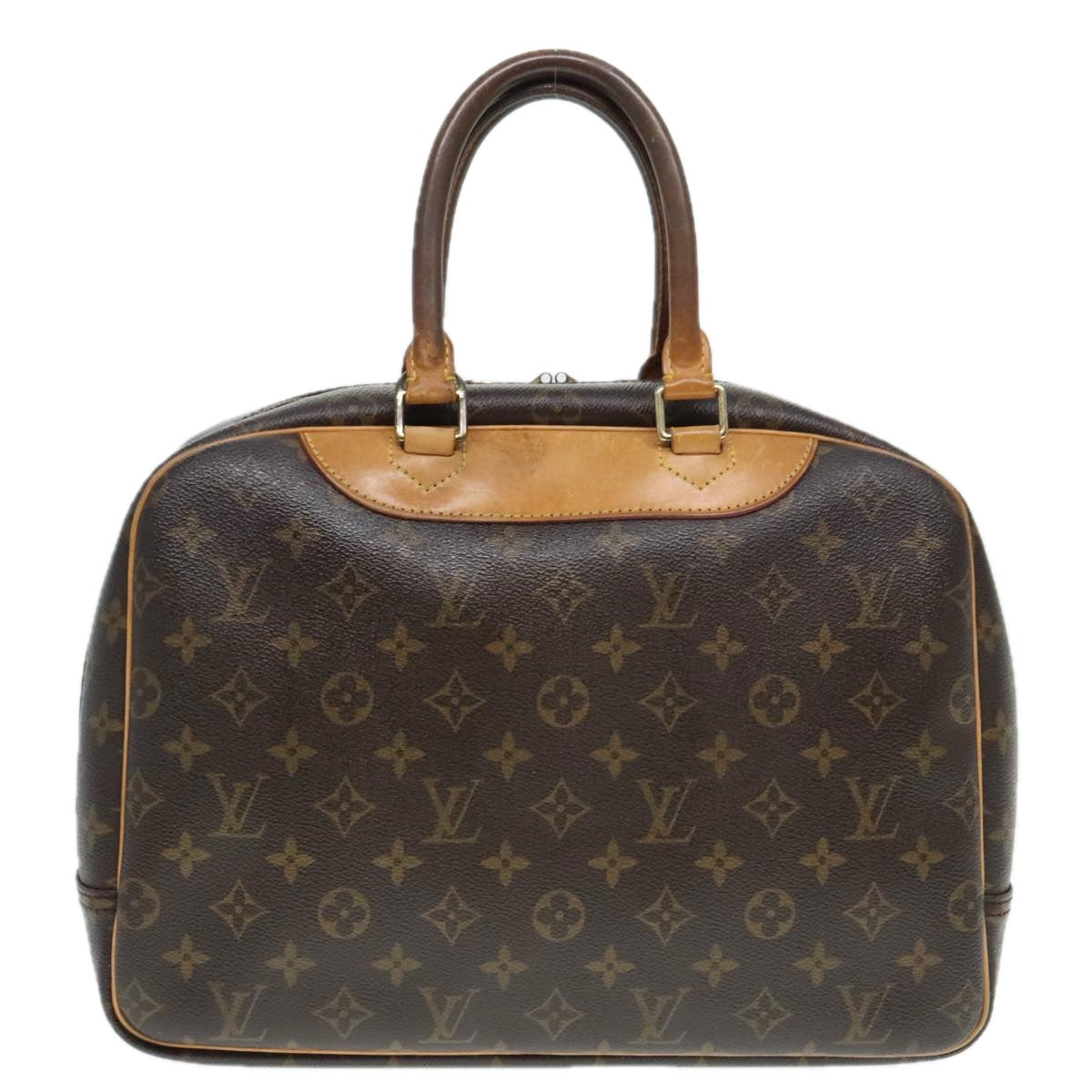 LOUIS VUITTON Monogram Deauville Hand Bag M47270 LV Auth 91432