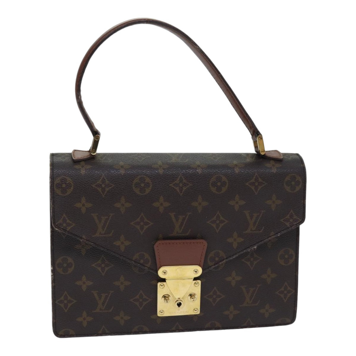 LOUIS VUITTON Monogram Concorde Hand Bag M51190 LV Auth 91440