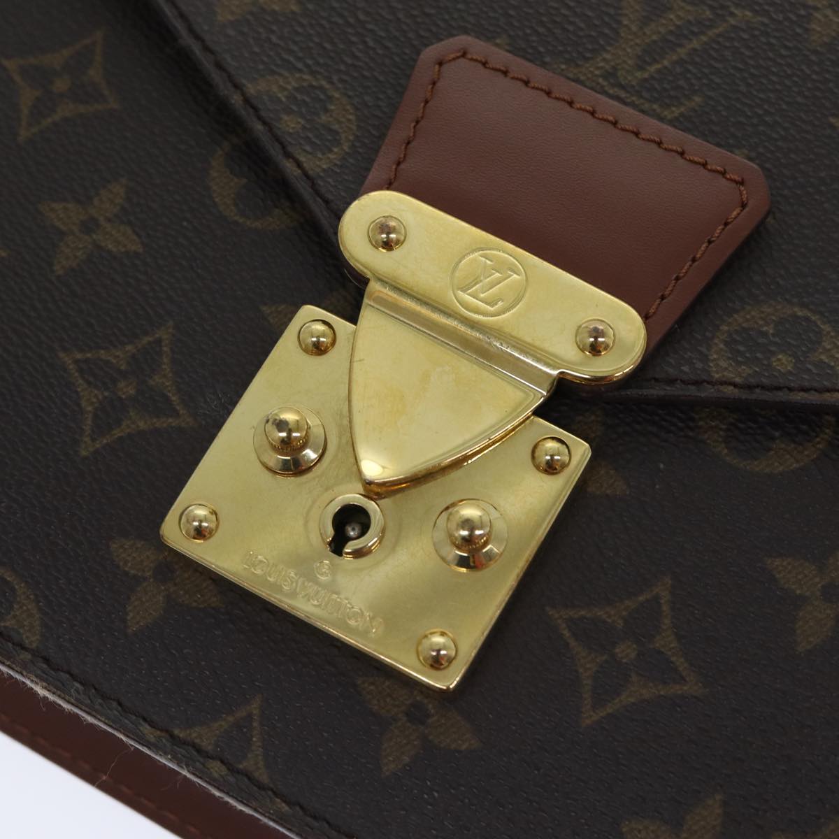 LOUIS VUITTON Monogram Concorde Hand Bag M51190 LV Auth 91440