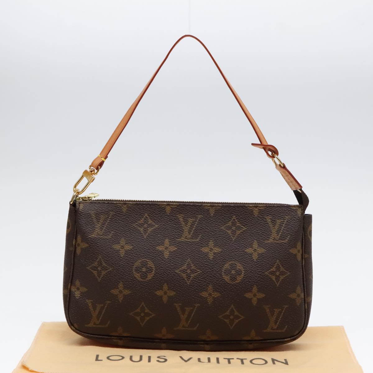 LOUIS VUITTON Monogram Pochette Accessoires Pouch M51980 LV Auth 91454