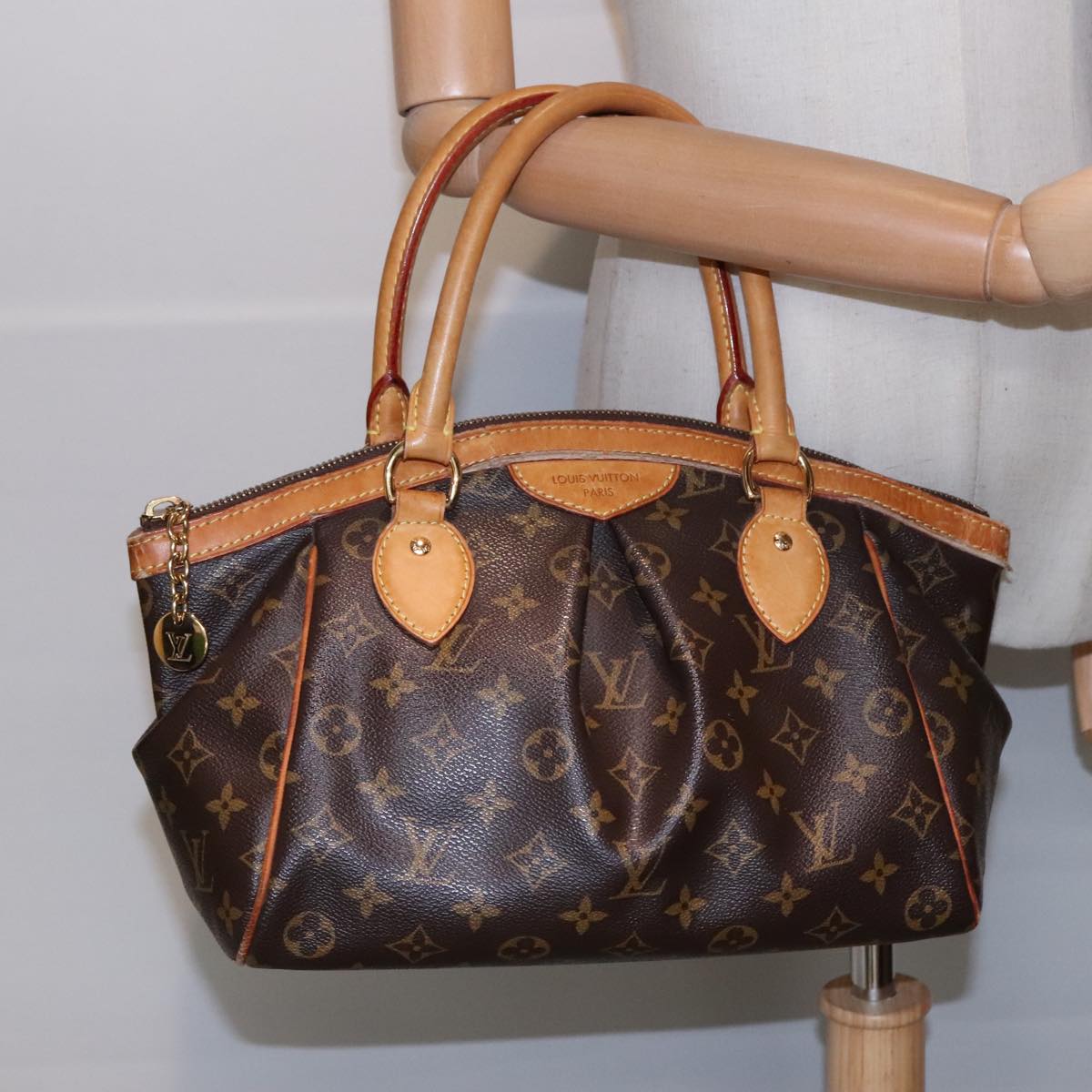 LOUIS VUITTON Monogram Tivoli PM Hand Bag M40143 LV Auth 91484