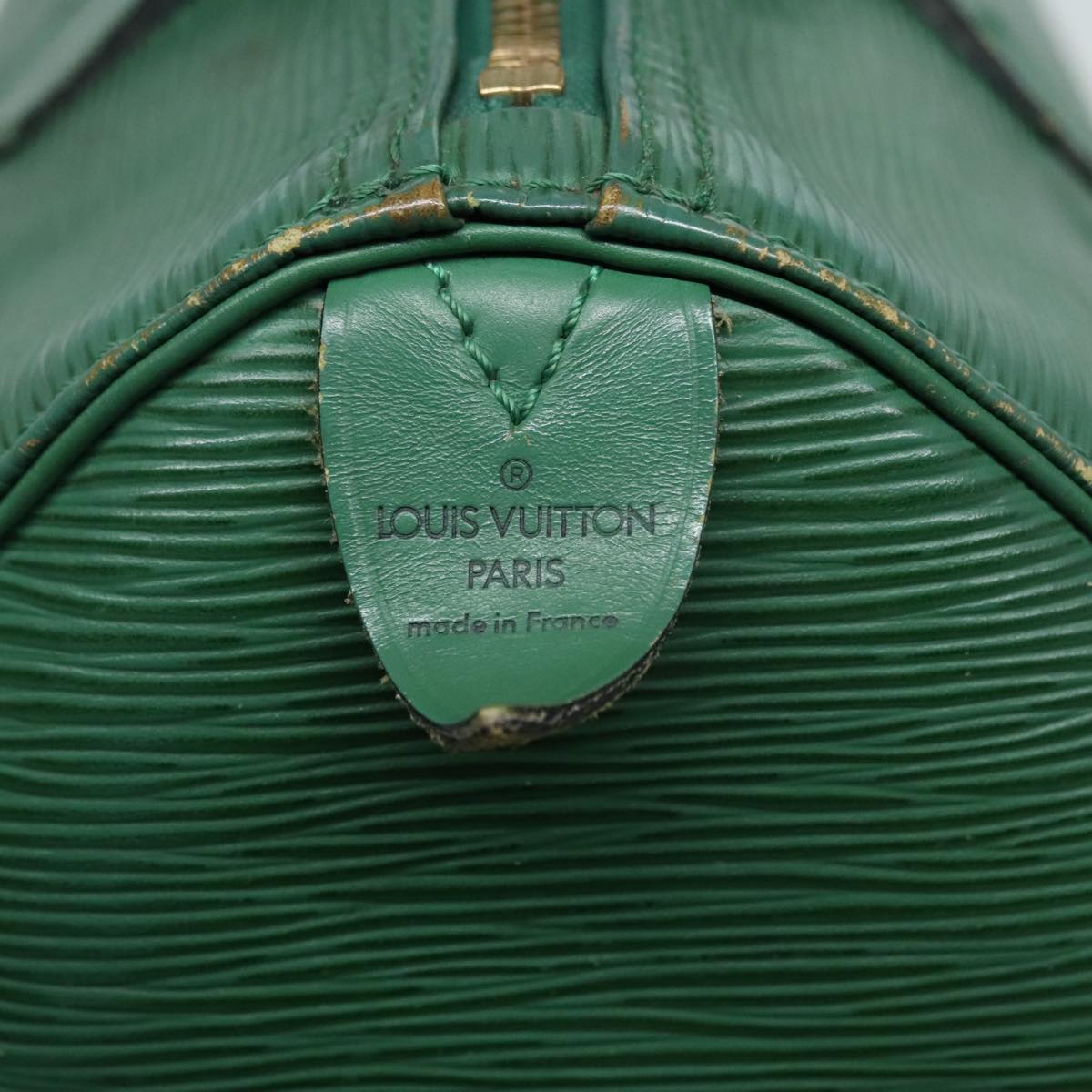 LOUIS VUITTON Epi Speedy 30 Hand Bag Borneo Green M43004 LV Auth 91495