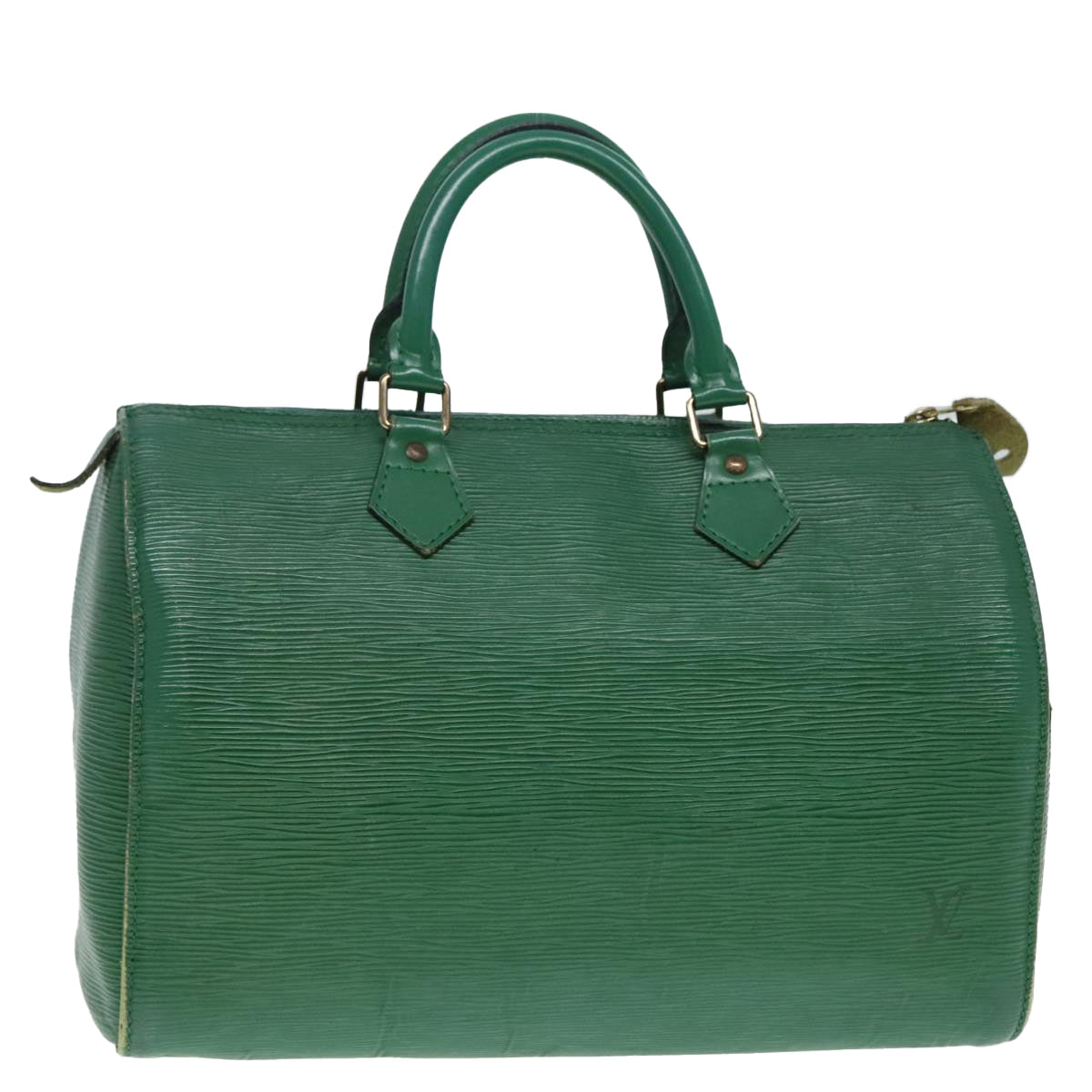 LOUIS VUITTON Epi Speedy 30 Hand Bag Borneo Green M43004 LV Auth 91495