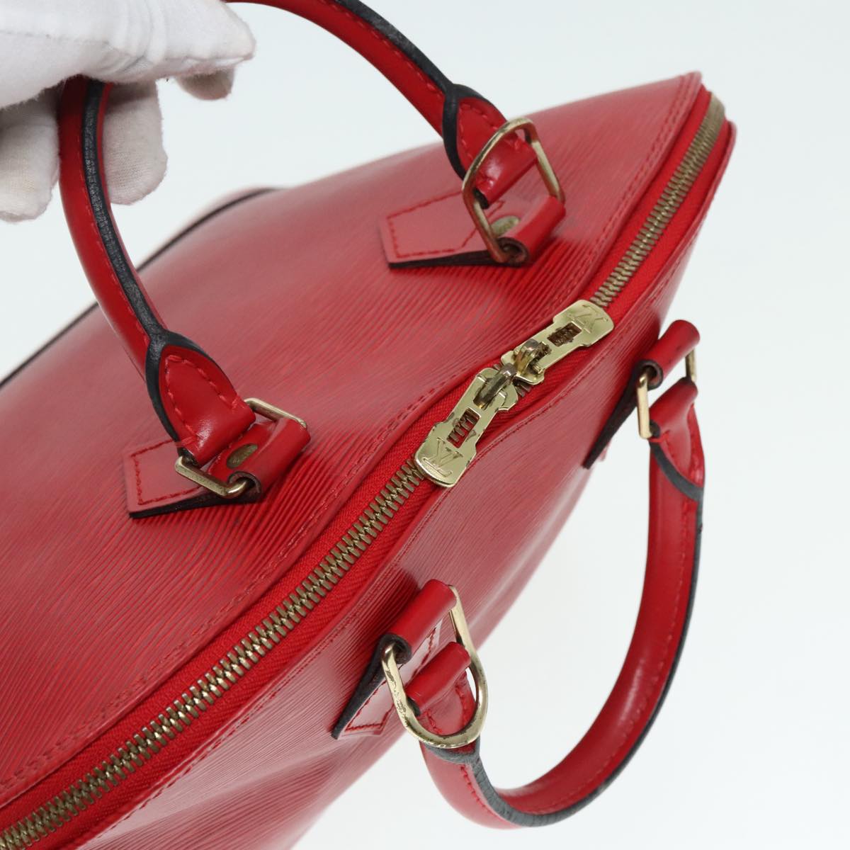 LOUIS VUITTON Epi Alma Hand Bag Castilian Red M52147 LV Auth 91496