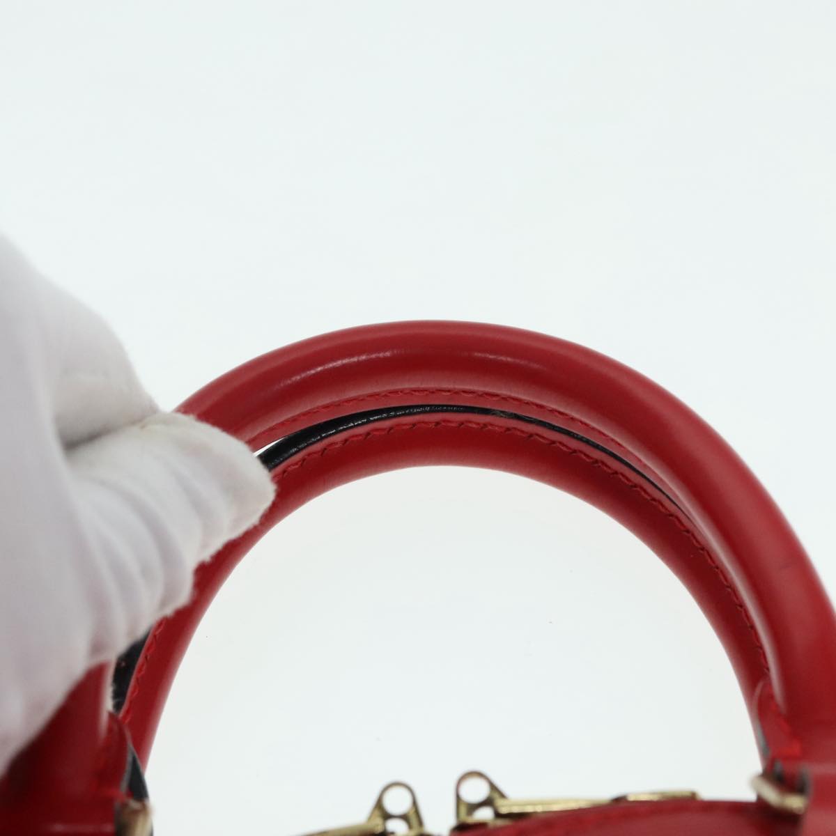 LOUIS VUITTON Epi Alma Hand Bag Castilian Red M52147 LV Auth 91496