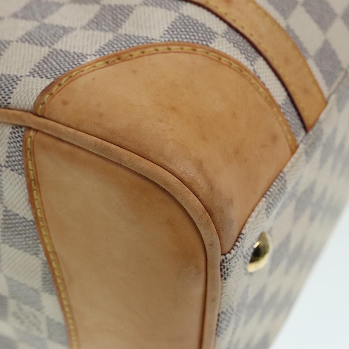 LOUIS VUITTON Damier Azur Berkeley Hand Bag N52001 LV Auth 91504