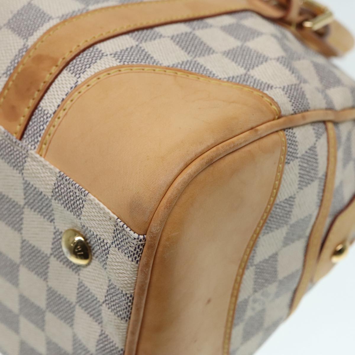 LOUIS VUITTON Damier Azur Berkeley Hand Bag N52001 LV Auth 91504