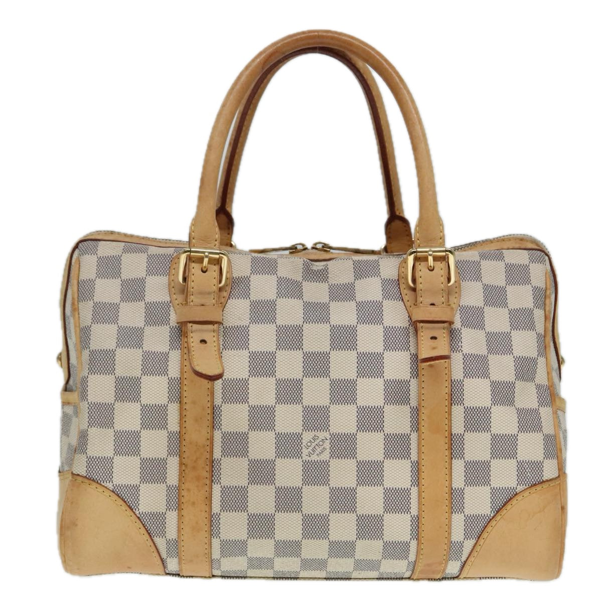 LOUIS VUITTON Damier Azur Berkeley Hand Bag N52001 LV Auth 91504