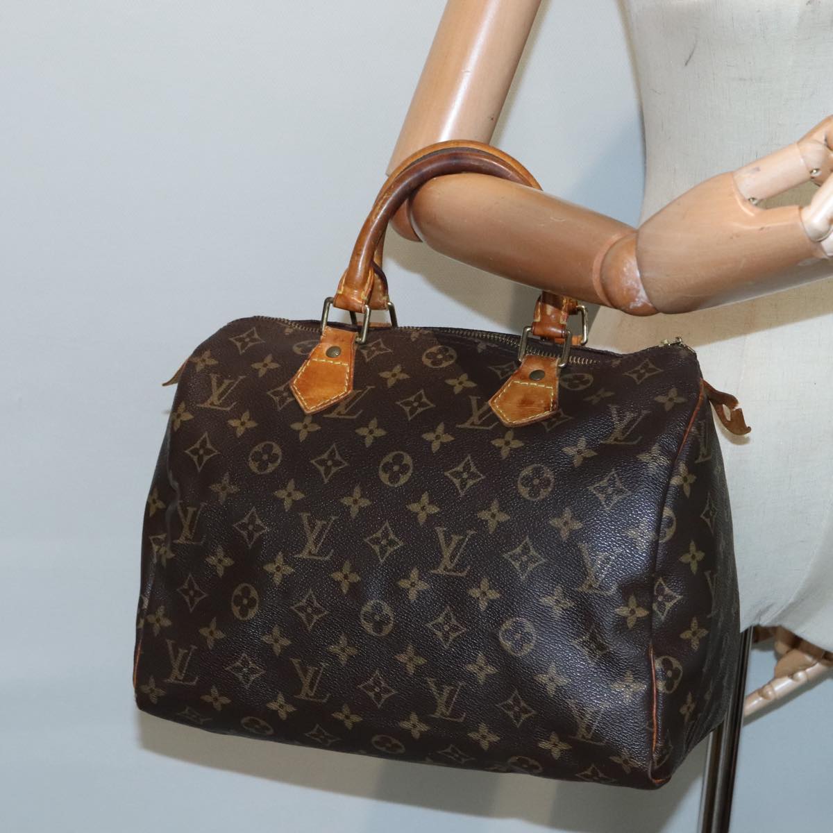 LOUIS VUITTON Monogram Speedy 30 Hand Bag M41526 LV Auth 91523