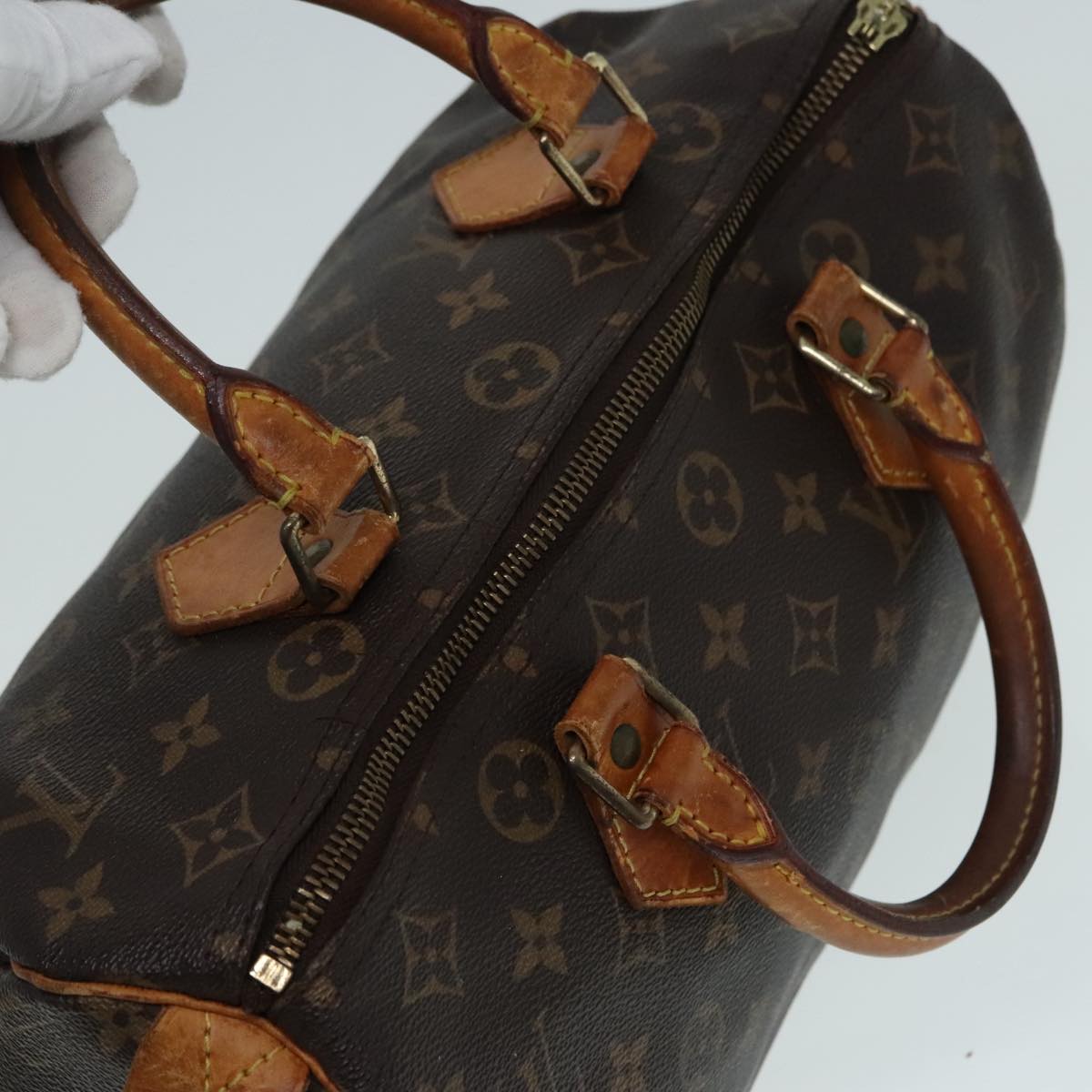 LOUIS VUITTON Monogram Speedy 30 Hand Bag M41526 LV Auth 91523