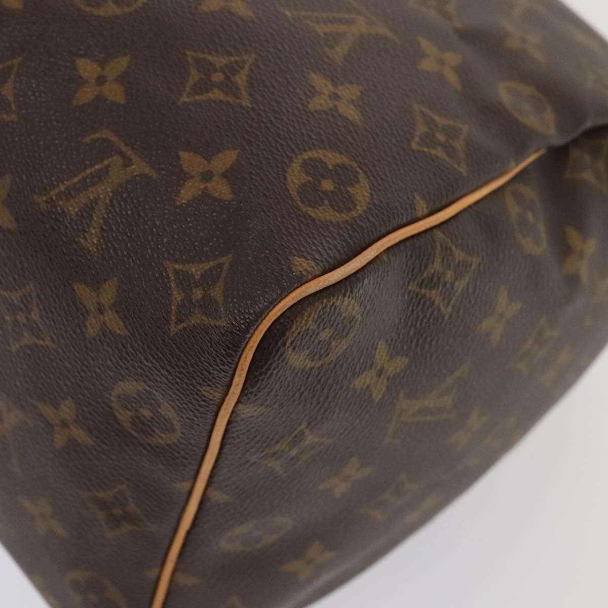 LOUIS VUITTON Monogram Speedy 35 Hand Bag M41524 LV Auth 91528