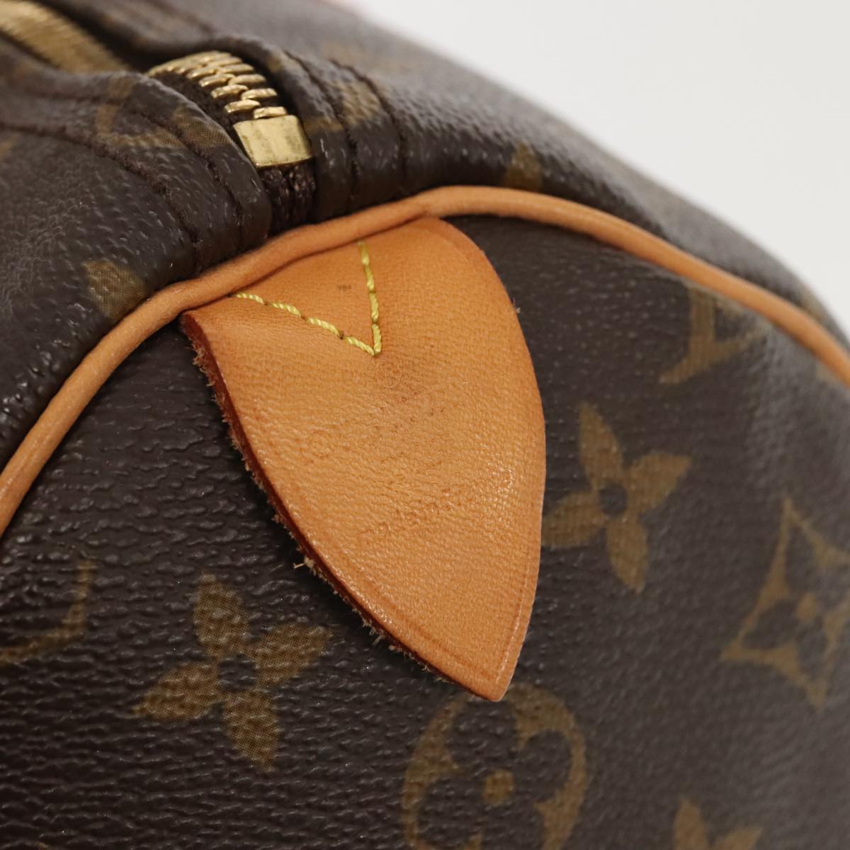 LOUIS VUITTON Monogram Speedy 35 Hand Bag M41524 LV Auth 91528