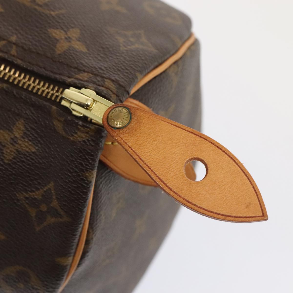 LOUIS VUITTON Monogram Speedy 35 Hand Bag M41524 LV Auth 91528