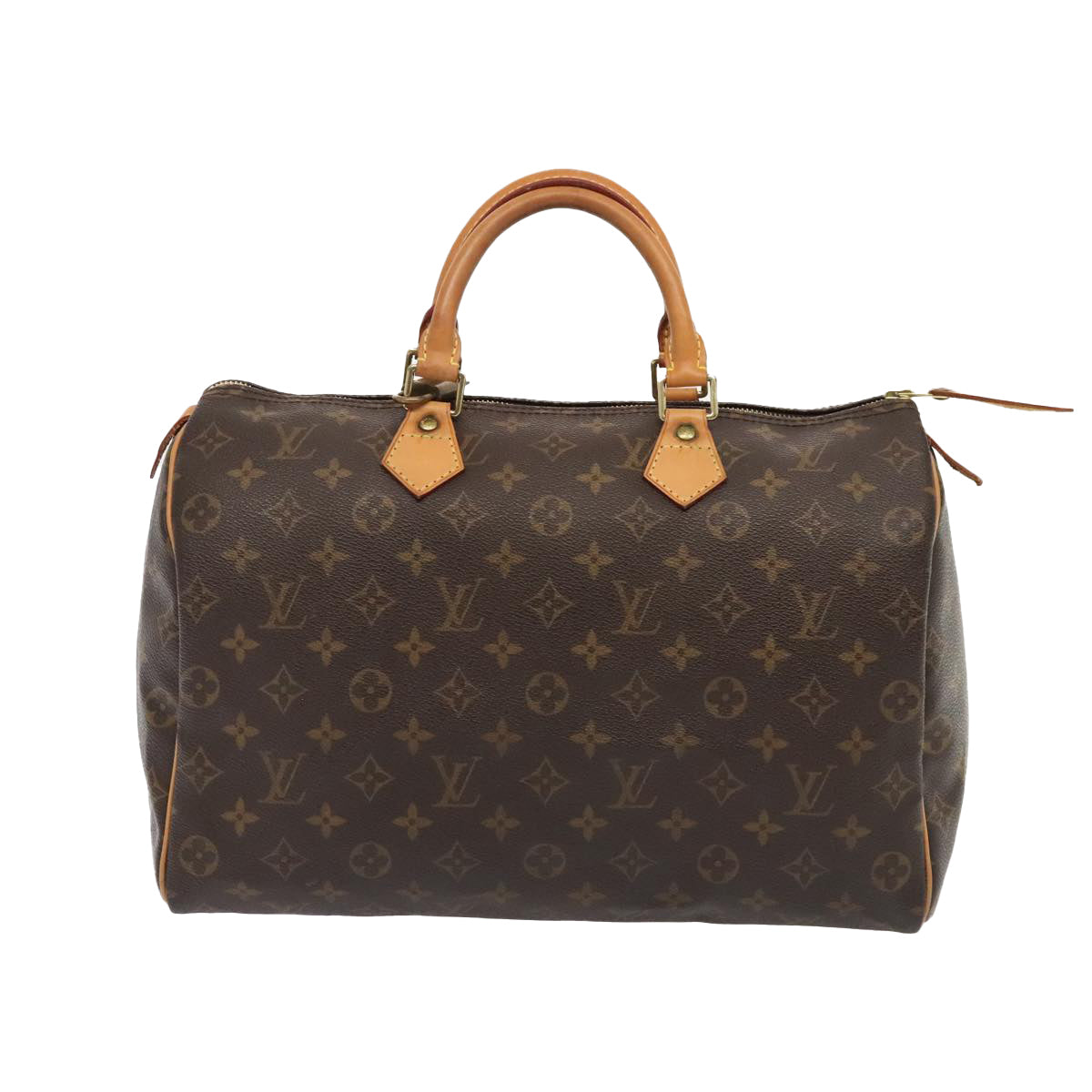 LOUIS VUITTON Monogram Speedy 35 Hand Bag M41524 LV Auth 91528