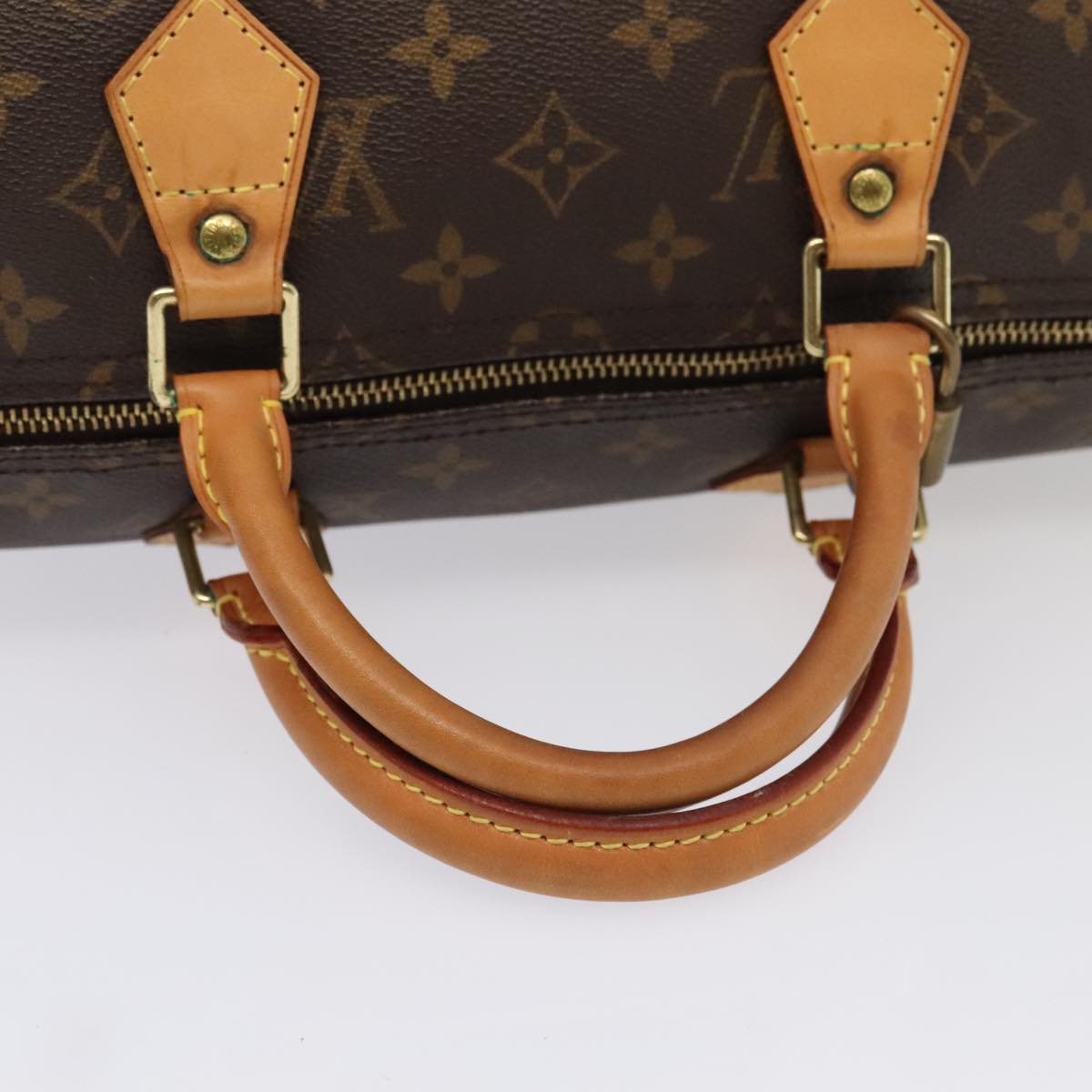 LOUIS VUITTON Monogram Speedy 35 Hand Bag M41524 LV Auth 91528