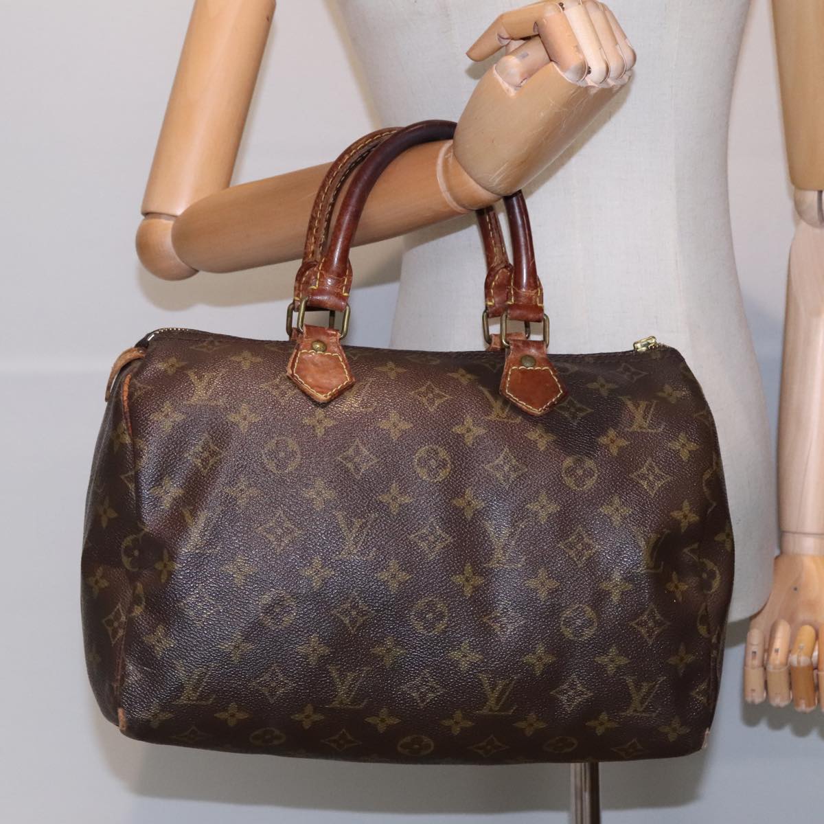 LOUIS VUITTON Monogram Speedy 30 Hand Bag M41526 LV Auth 91546