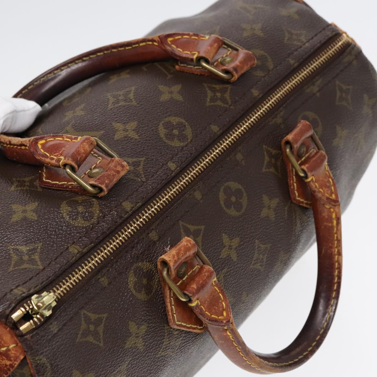 LOUIS VUITTON Monogram Speedy 30 Hand Bag M41526 LV Auth 91546