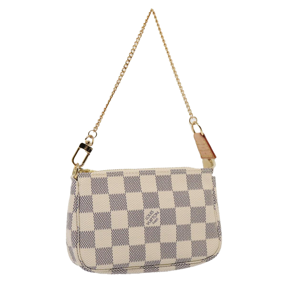 LOUIS VUITTON Damier Azur Mini Pochette Accessoires Pouch N63005 LV Auth 91574