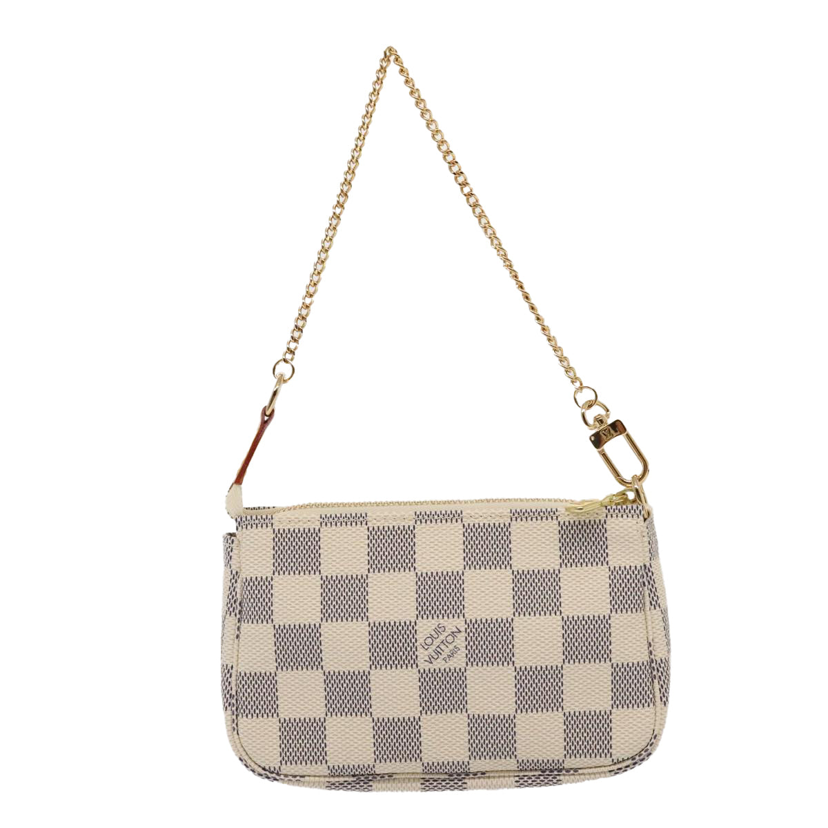 LOUIS VUITTON Damier Azur Mini Pochette Accessoires Pouch N63005 LV Auth 91574