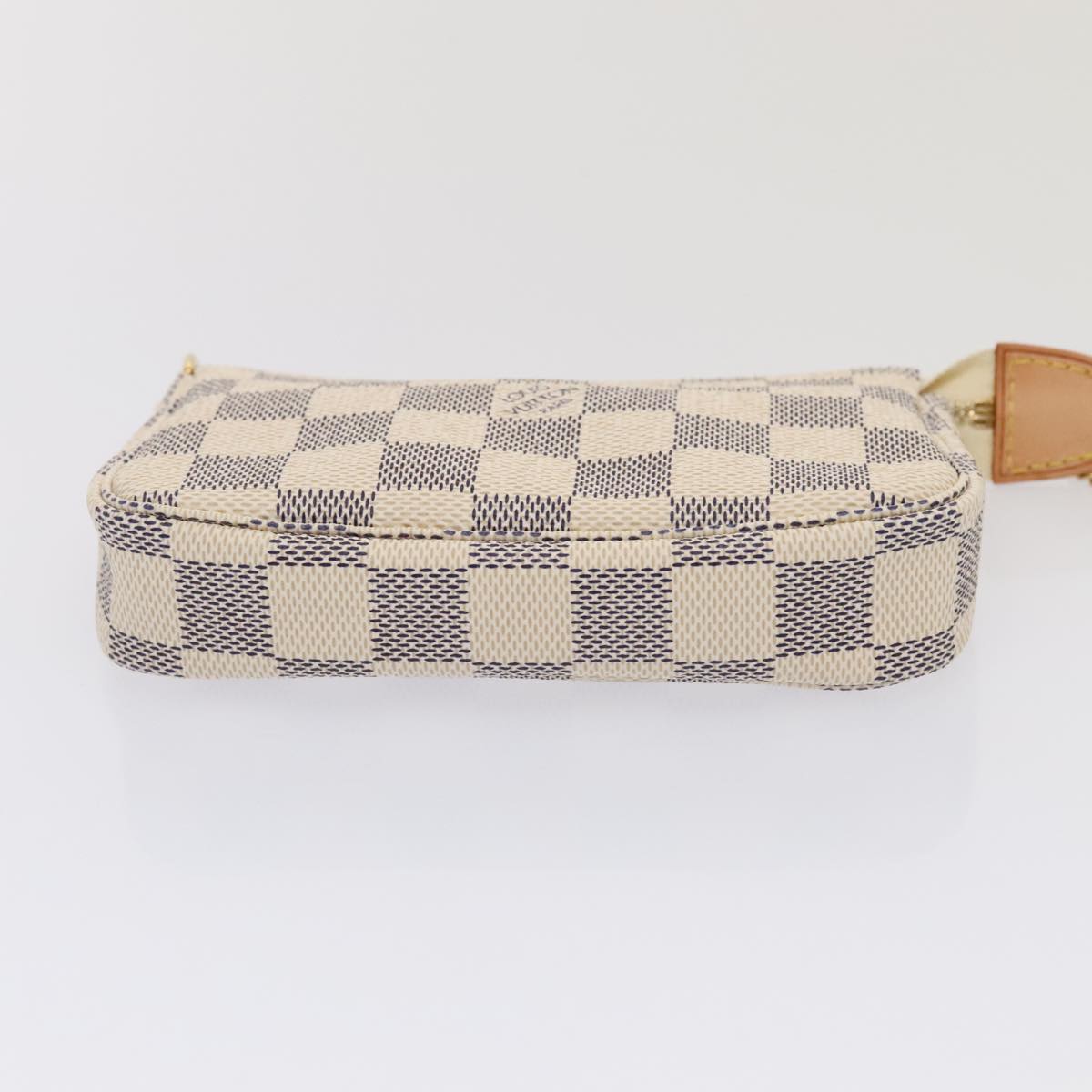 LOUIS VUITTON Damier Azur Mini Pochette Accessoires Pouch N63005 LV Auth 91574