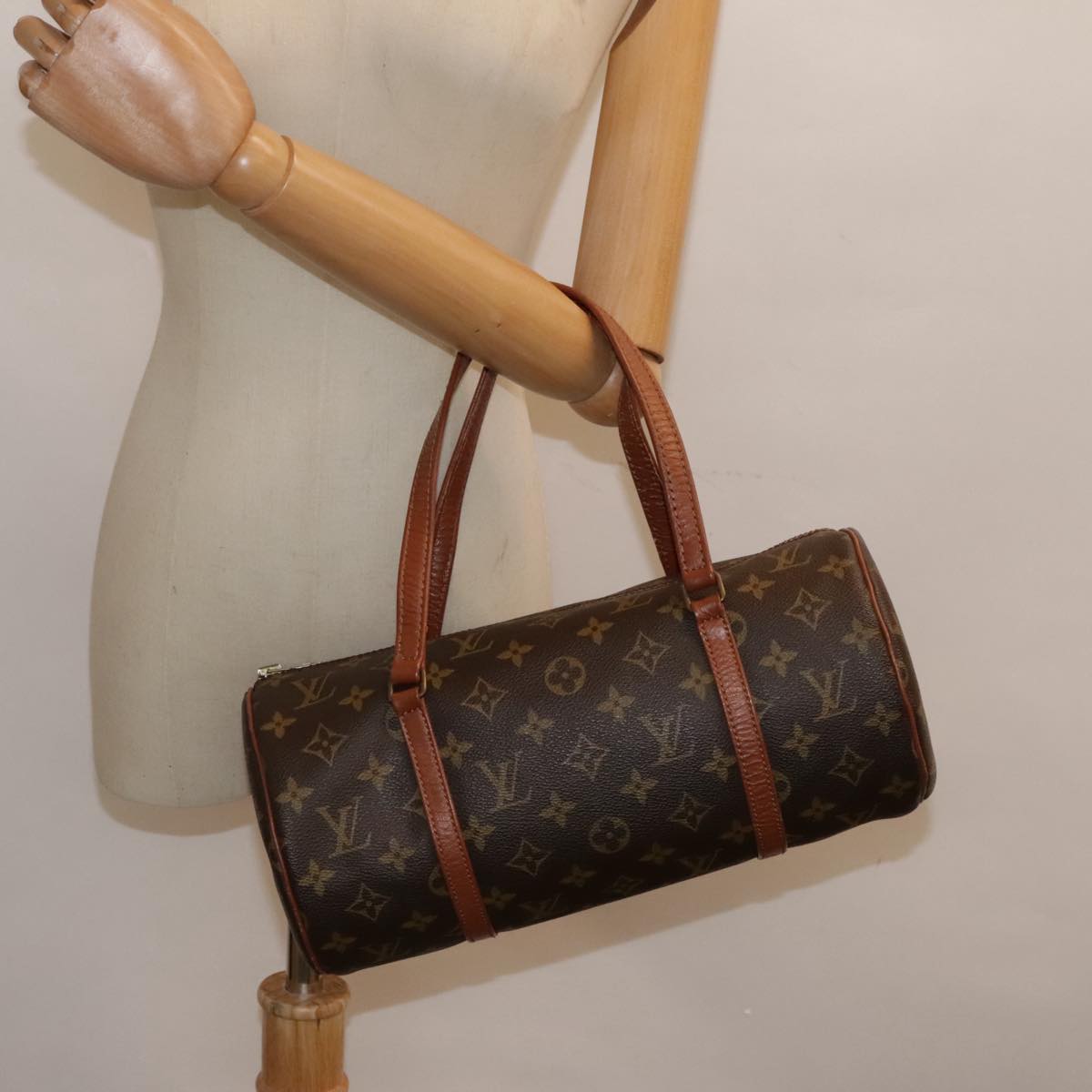 LOUIS VUITTON Monogram Papillon 30 Hand Bag M51385 LV Auth 91577