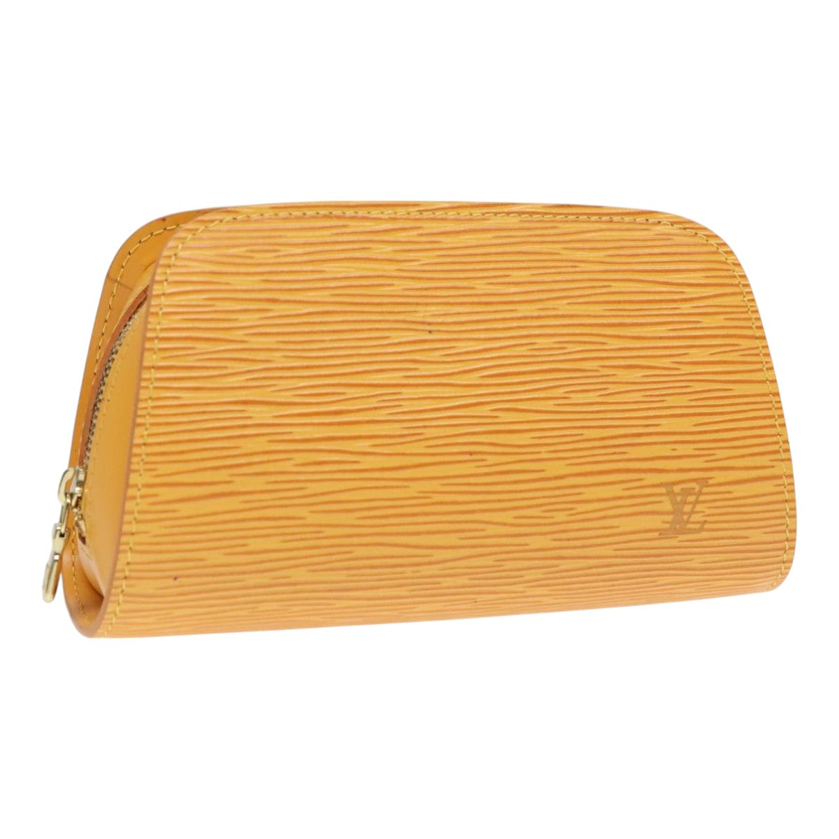 LOUIS VUITTON Epi Dauphine PM Pouch Yellow M48449 LV Auth 91582