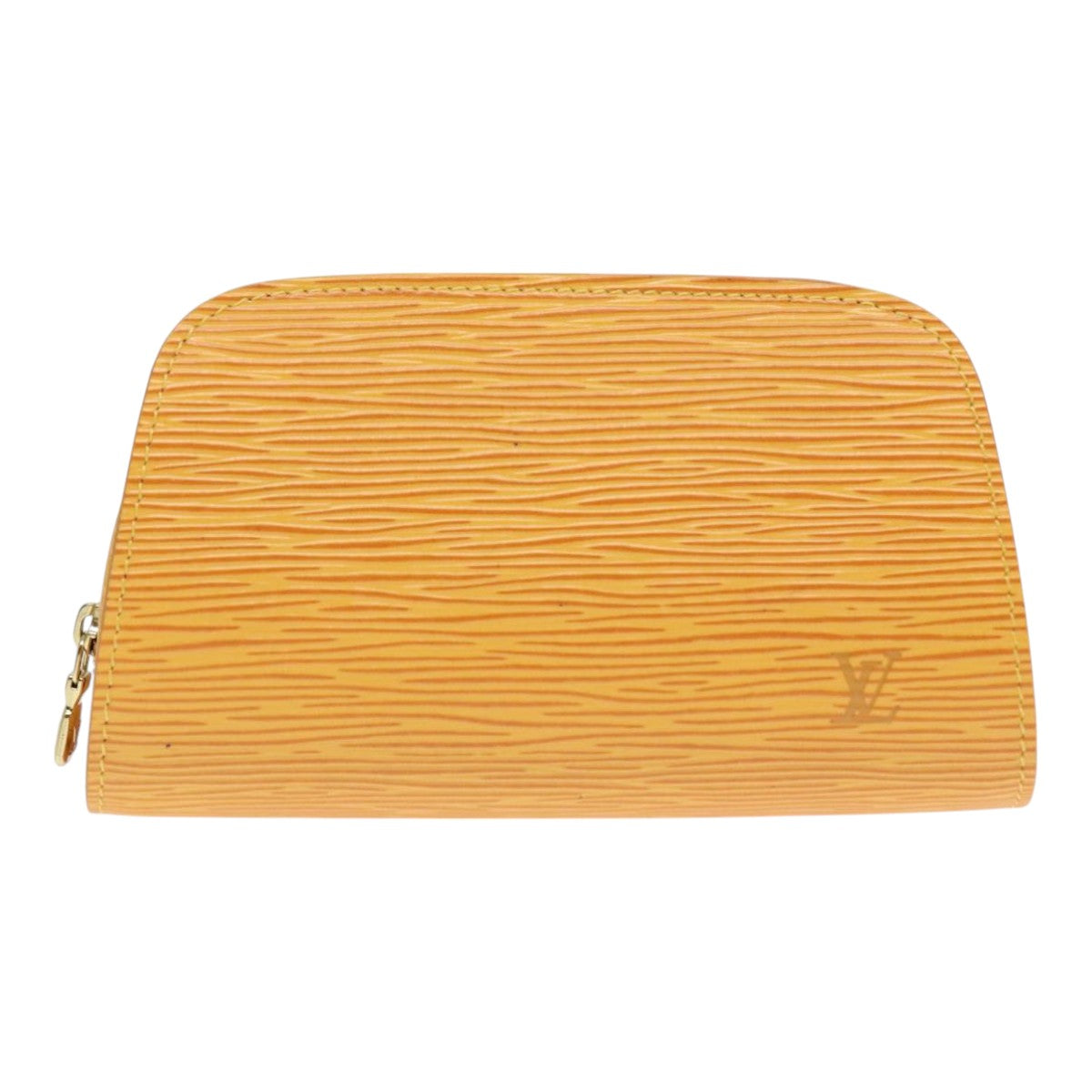 LOUIS VUITTON Epi Dauphine PM Pouch Yellow M48449 LV Auth 91582