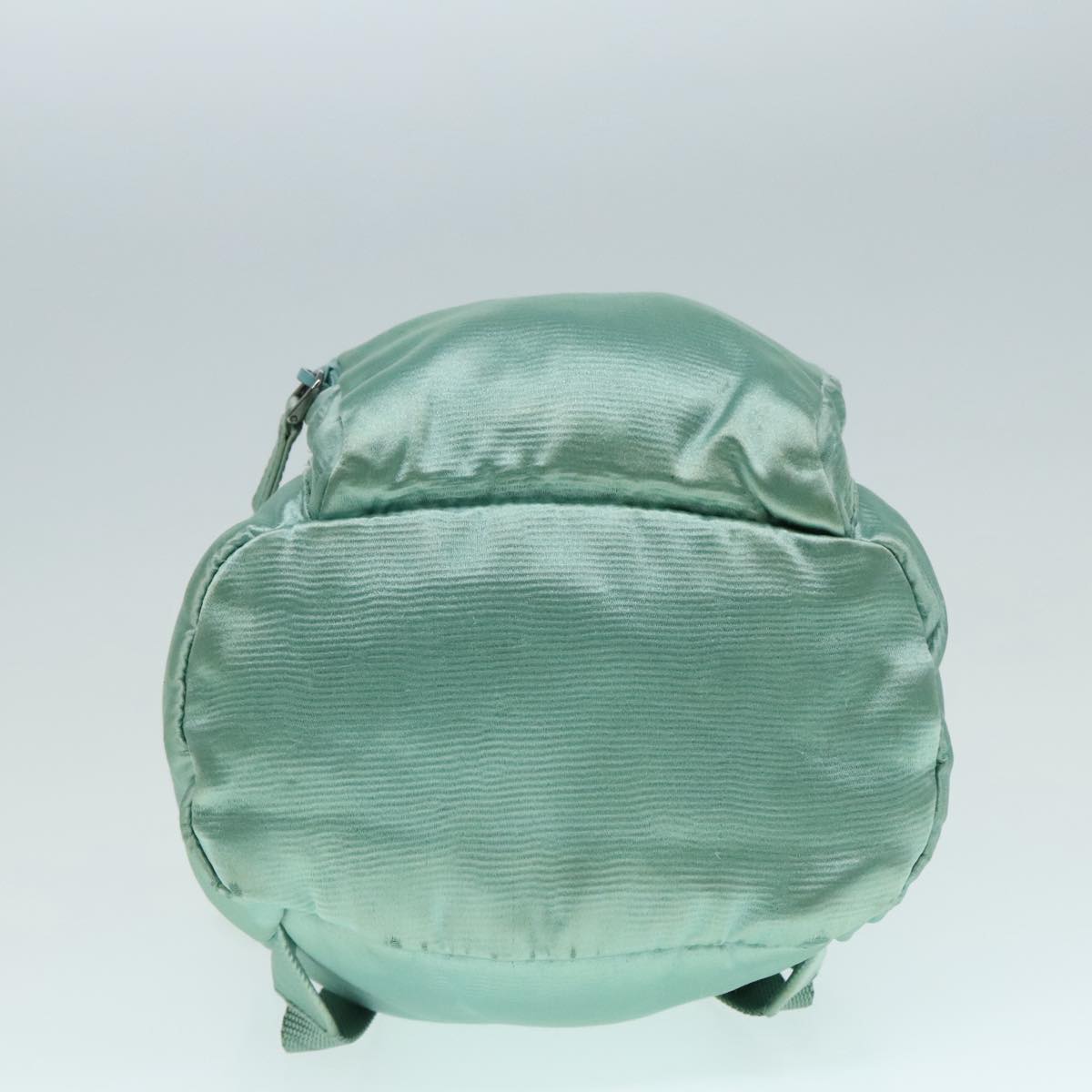 PRADA Backpack Satin Peppermint Auth 91586