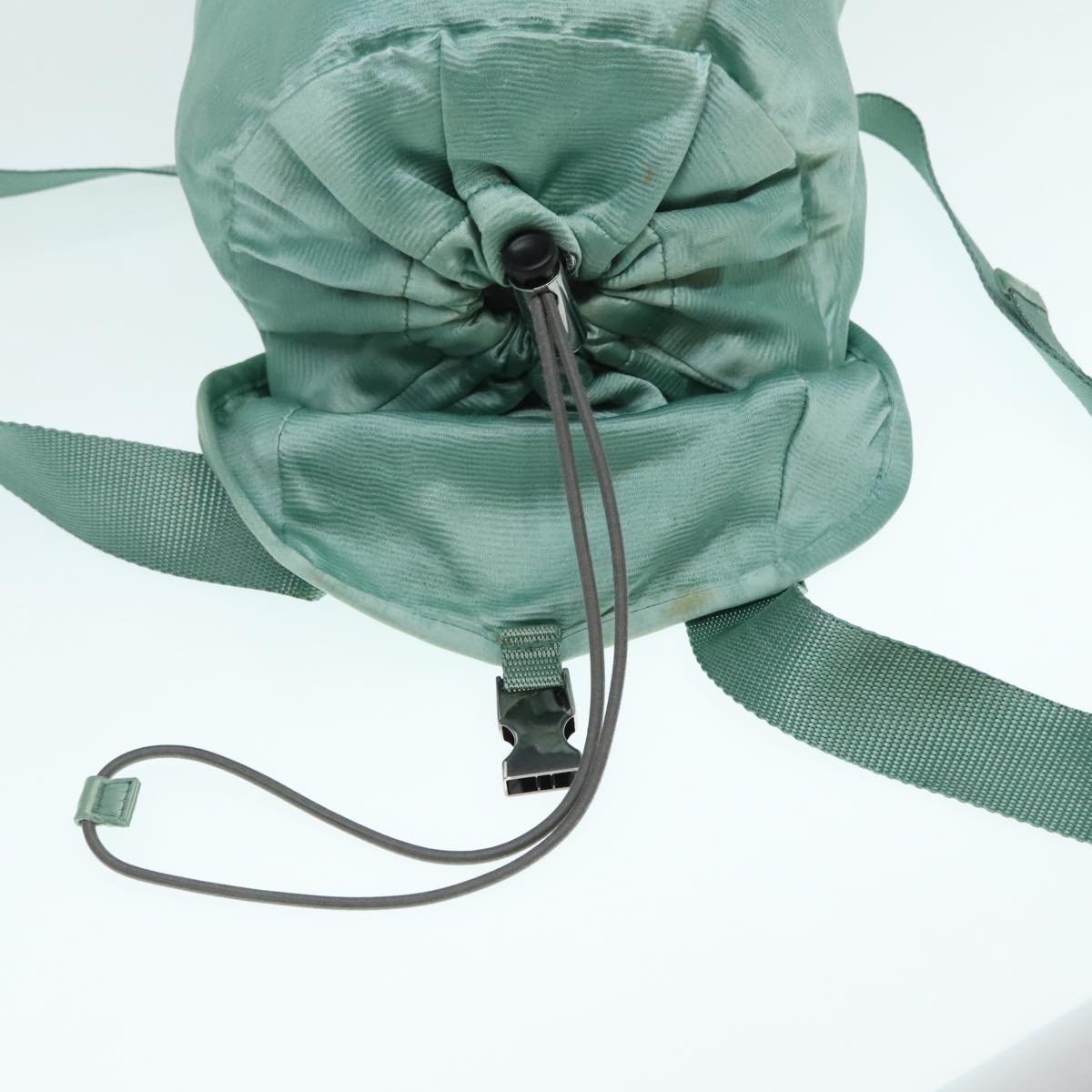 PRADA Backpack Satin Peppermint Auth 91586