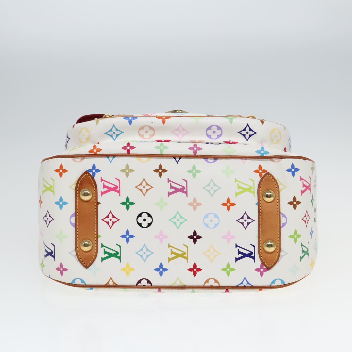 LOUIS VUITTON Monogram Multicolor Rita Hand Bag 2way White M40125 LV Auth 91592