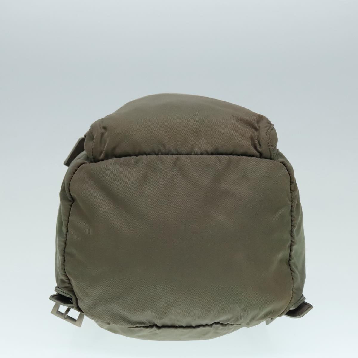 PRADA Backpack Nylon Khaki Auth 91606