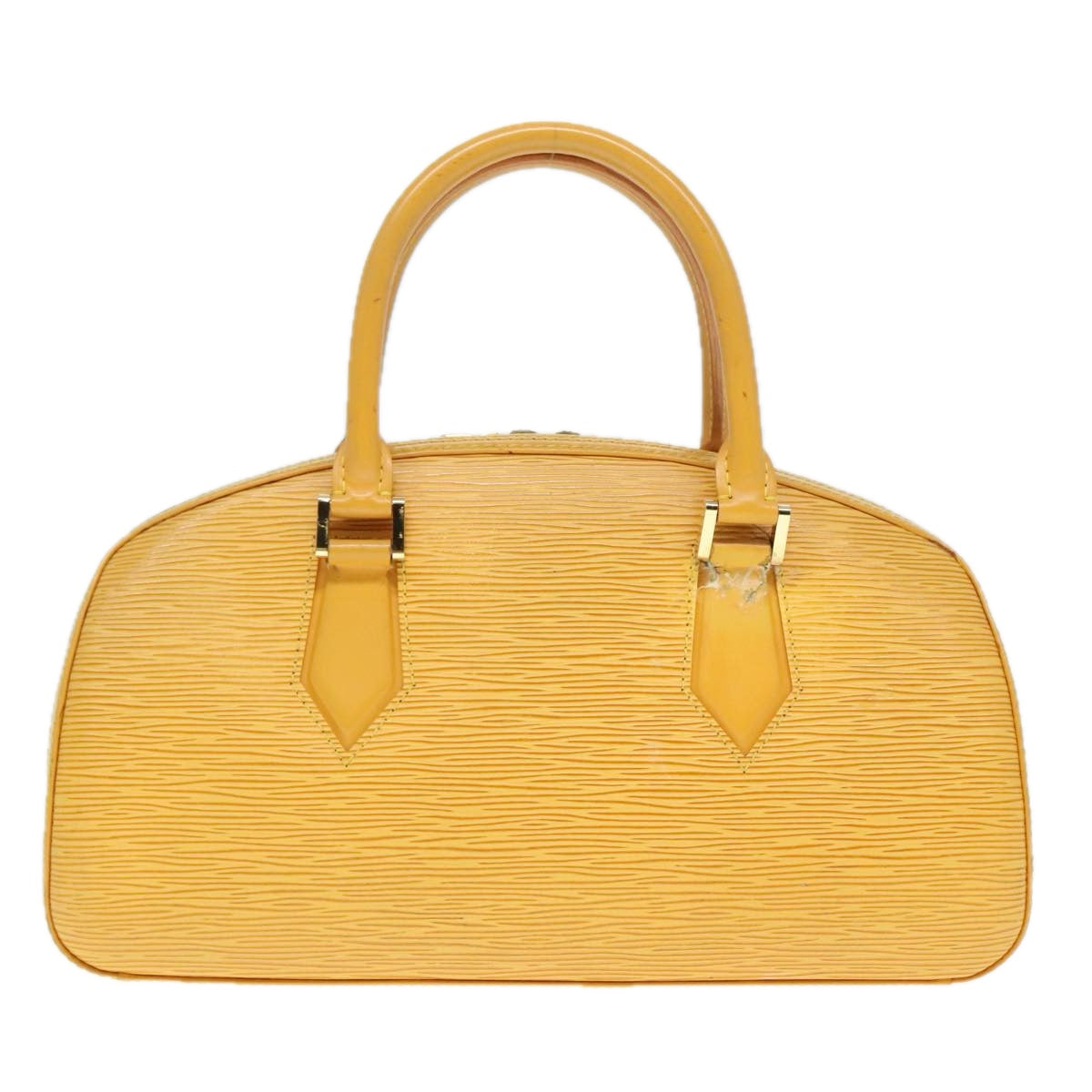 LOUIS VUITTON Epi jasmine Hand Bag Tassili Yellow M52089 LV Auth 91648