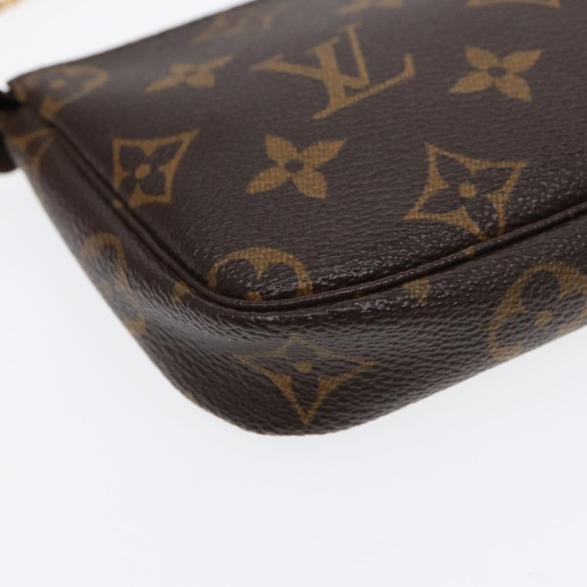 LOUIS VUITTON Monogram Mini Pochette Accessoires Pouch M58009 LV Auth 91650