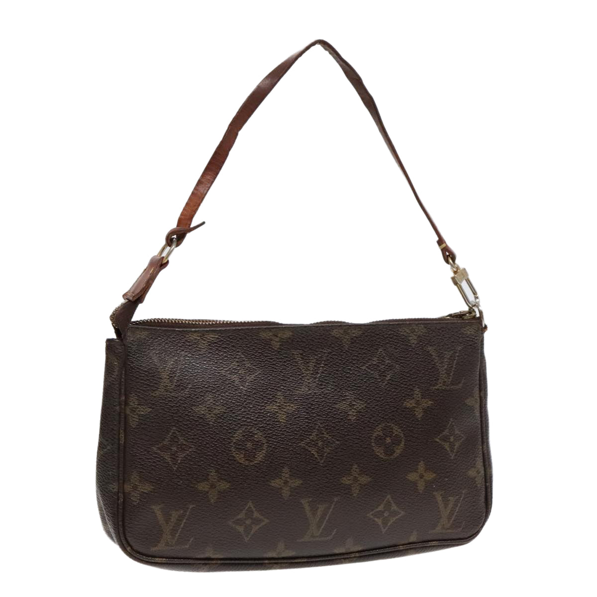 LOUIS VUITTON Monogram Pochette Accessoires Pouch M51980 LV Auth 91668