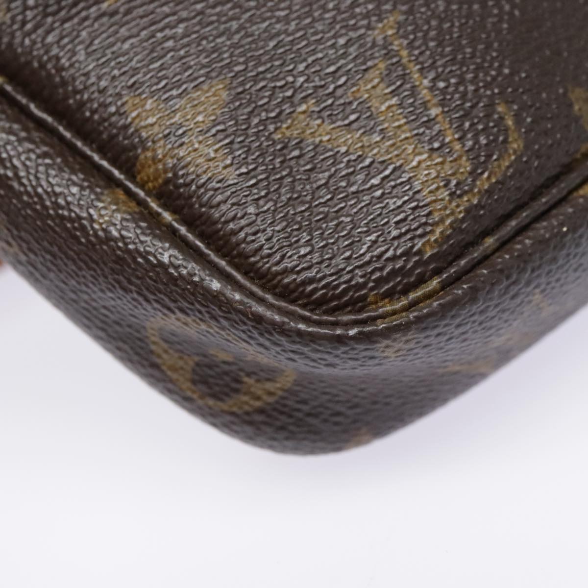 LOUIS VUITTON Monogram Pochette Accessoires Pouch M51980 LV Auth 91669