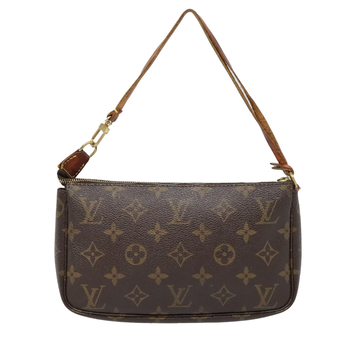 LOUIS VUITTON Monogram Pochette Accessoires Pouch M51980 LV Auth 91669