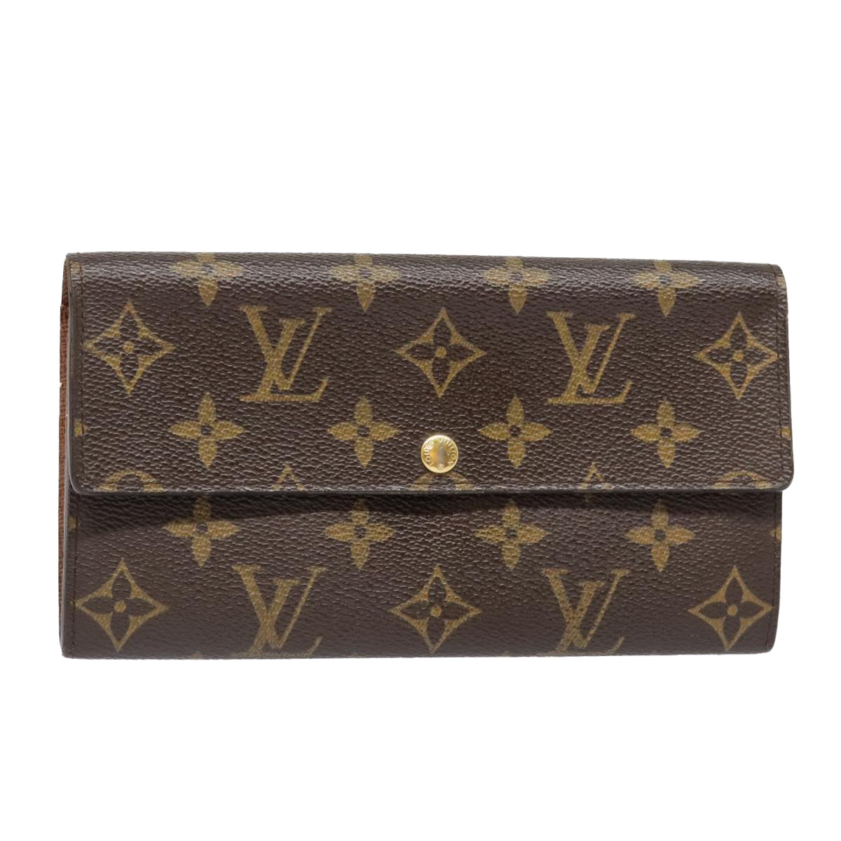 LOUIS VUITTON Monogram Portefeuille Sarah Long Wallet M61734 LV Auth 91671