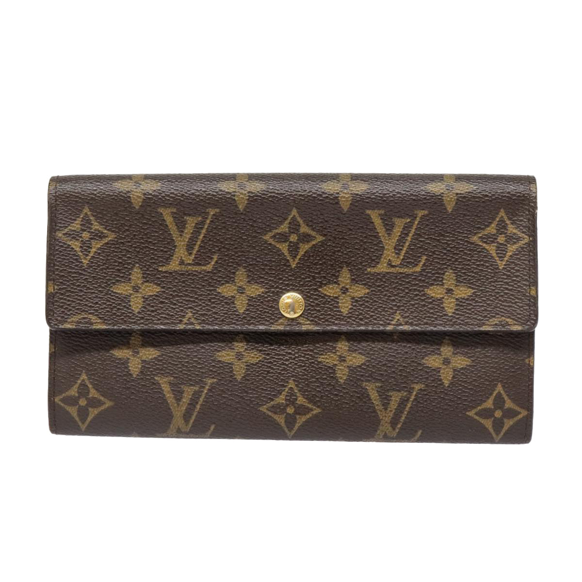 LOUIS VUITTON Monogram Portefeuille Sarah Long Wallet M61734 LV Auth 91671