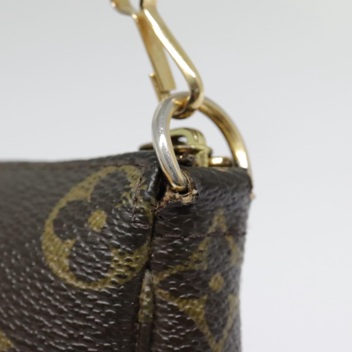 LOUIS VUITTON Monogram Mini Pochette Accessoires Pouch M58009 LV Auth 91672