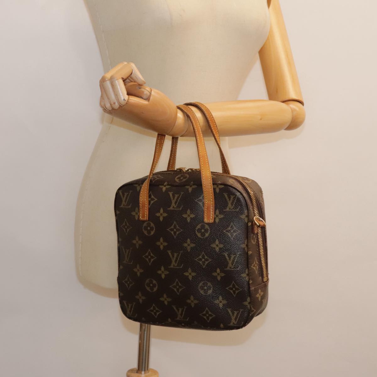 LOUIS VUITTON Monogram Spontini Hand Bag 2way M47500 LV Auth 91676